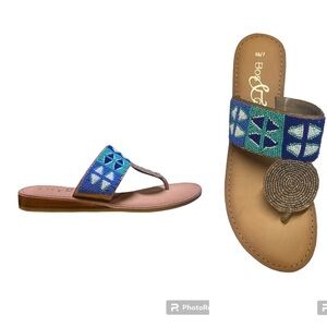 Bos & Co. Judy Beaded Sandal NWT